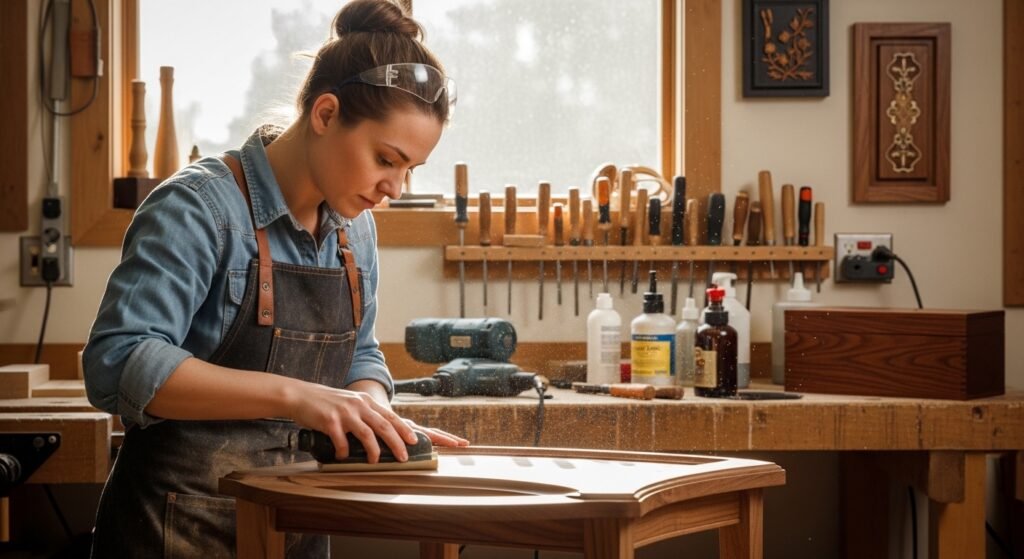 Mulher na Marcenaria: