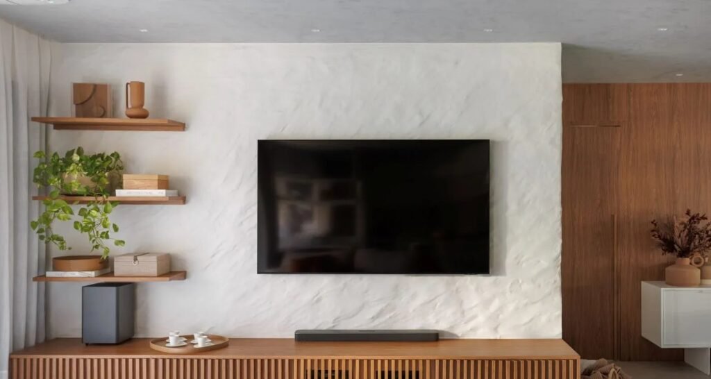 Texturas de parede unem estética e proteção em projetos internos e externos