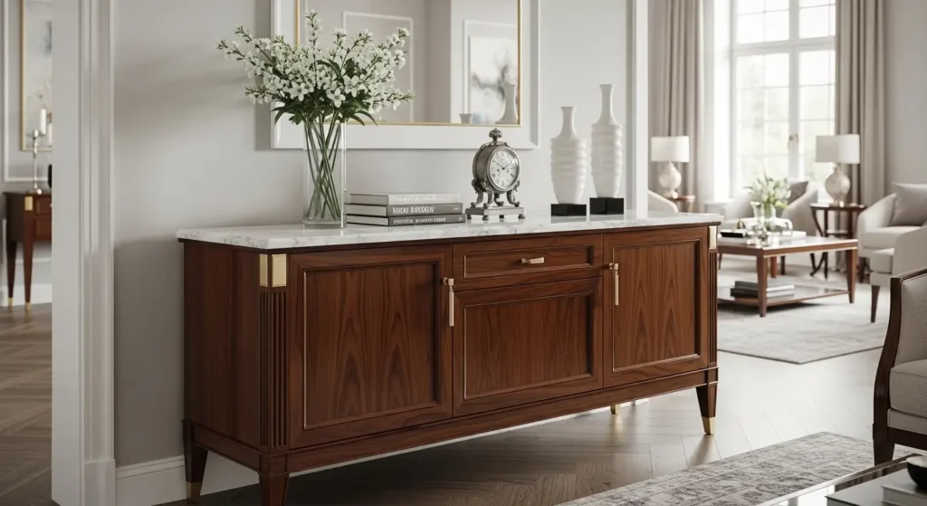 Aparador de Madeira e Mármore