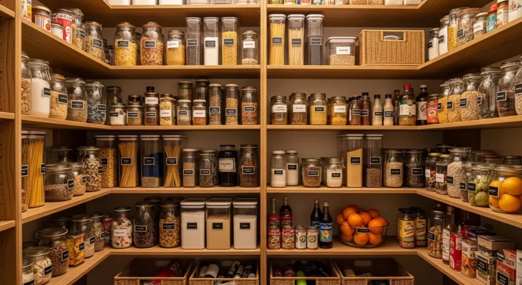 Despensa Organizada Prateleiras Madeira