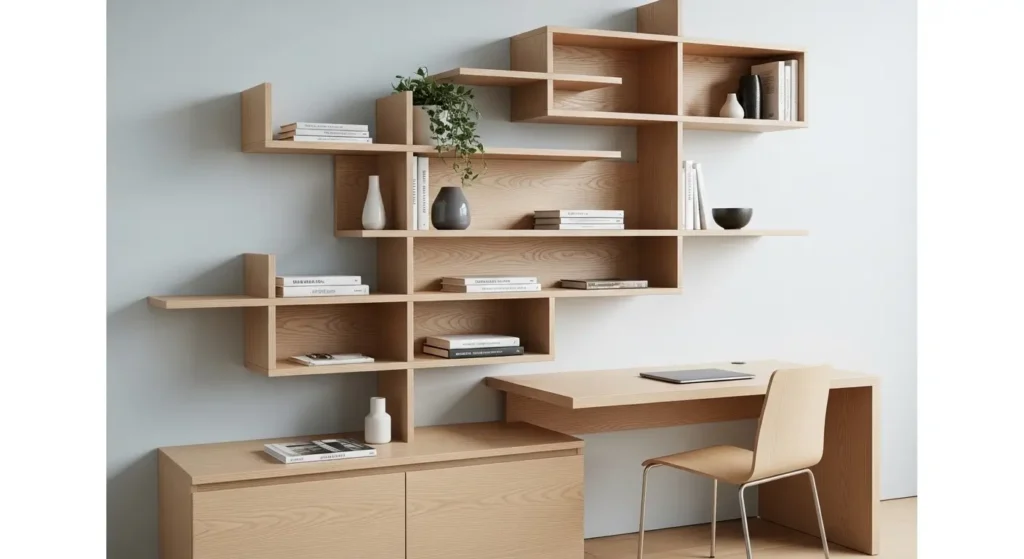 Estante com Escrivaninha Integrada: