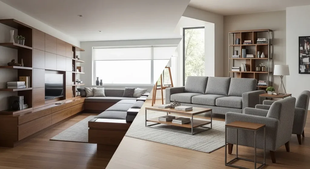 Móveis Fixos vs. Móveis Avulsos