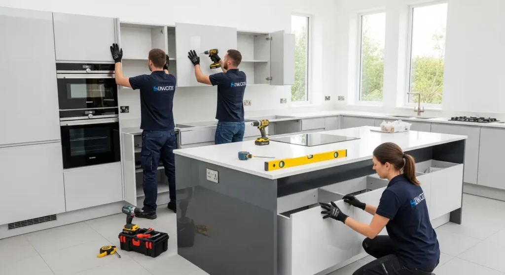 equipe-instalacao-moveis-sob-medida-cozinha-moderna