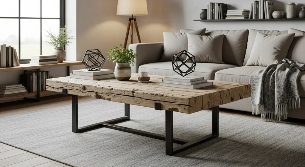 mesa-centro-madeira-demolicao-sala-estar.