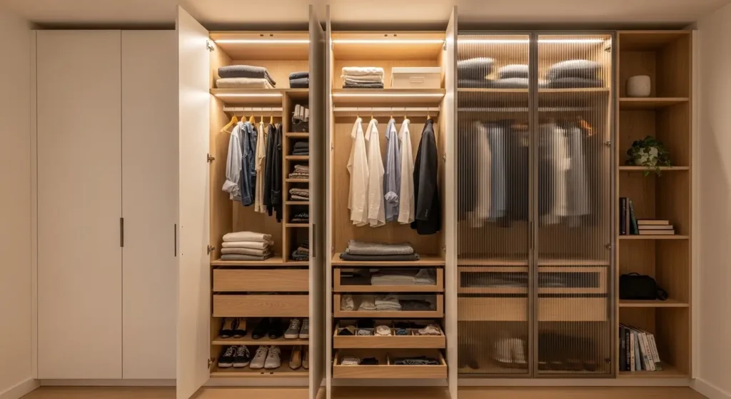 Guarda-roupa planejado: com organização inteligente